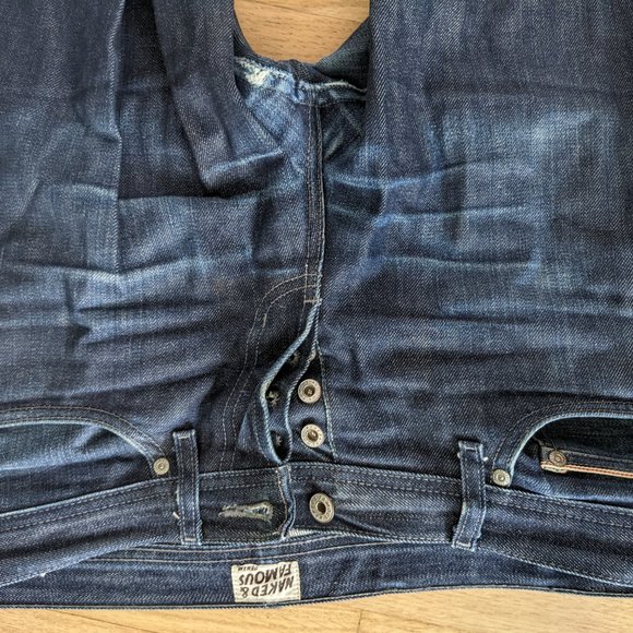 Naked & Famous Weird Guy Indigo Selvedge - size 32 - Picture 4 of 6